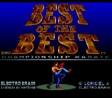 Super Kick Boxing - Best of the Best (Japan) screen shot title